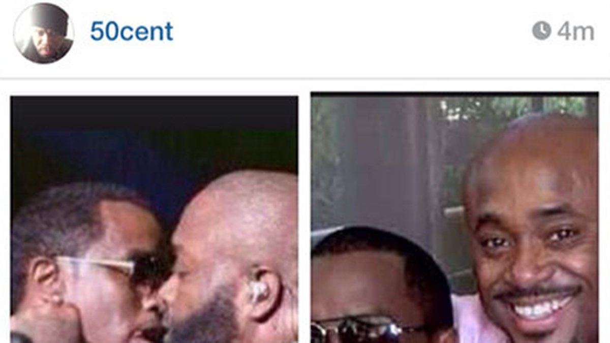 PicFrame-mästaren 50 Cent la ut den här bilden på sin Instagram. Han raderade den senare. 